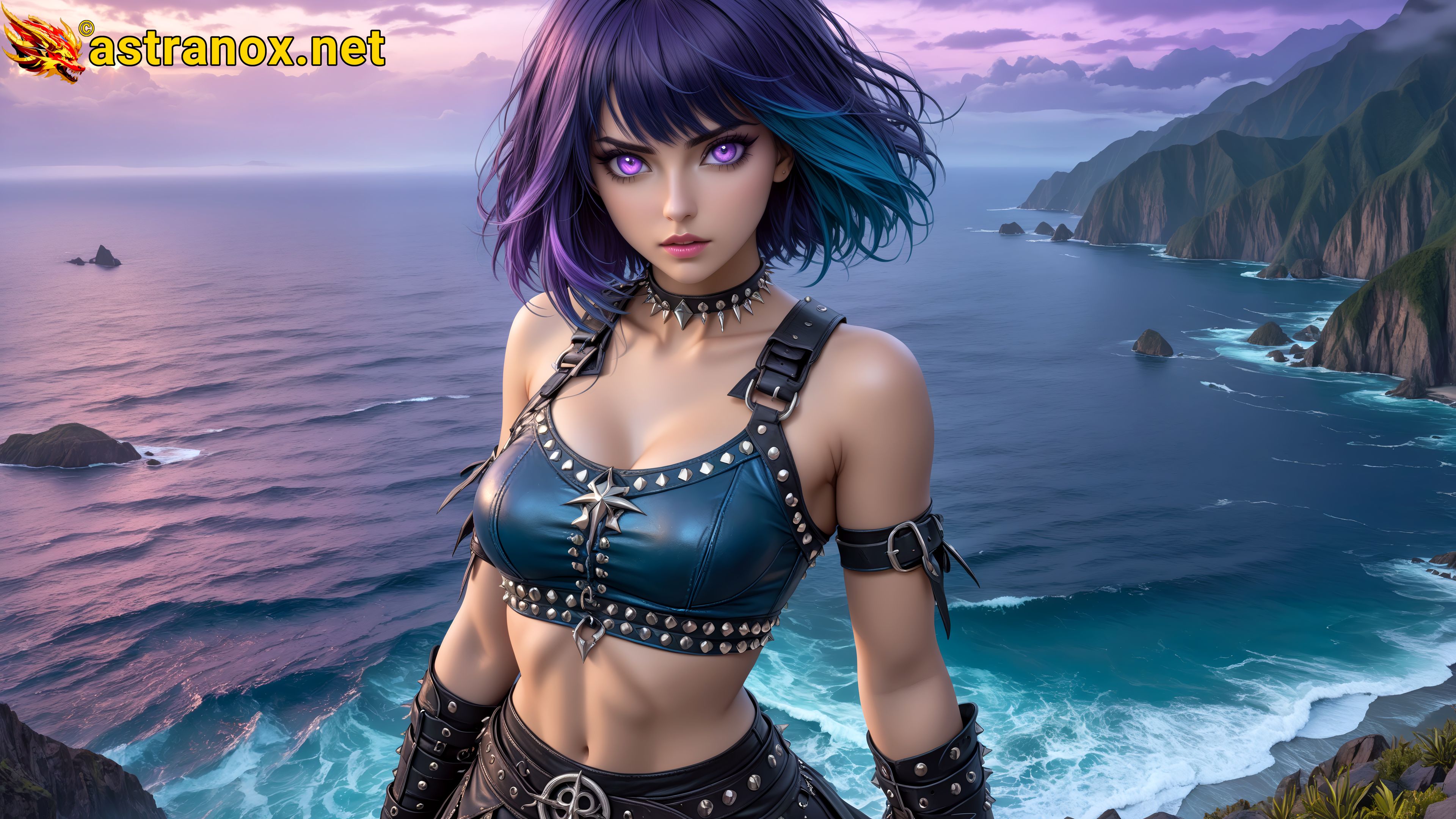 Amazing Young Female  at  - Download Free 4K Wallpaper Fantasy wallpaper with  Eyes and  Hair.