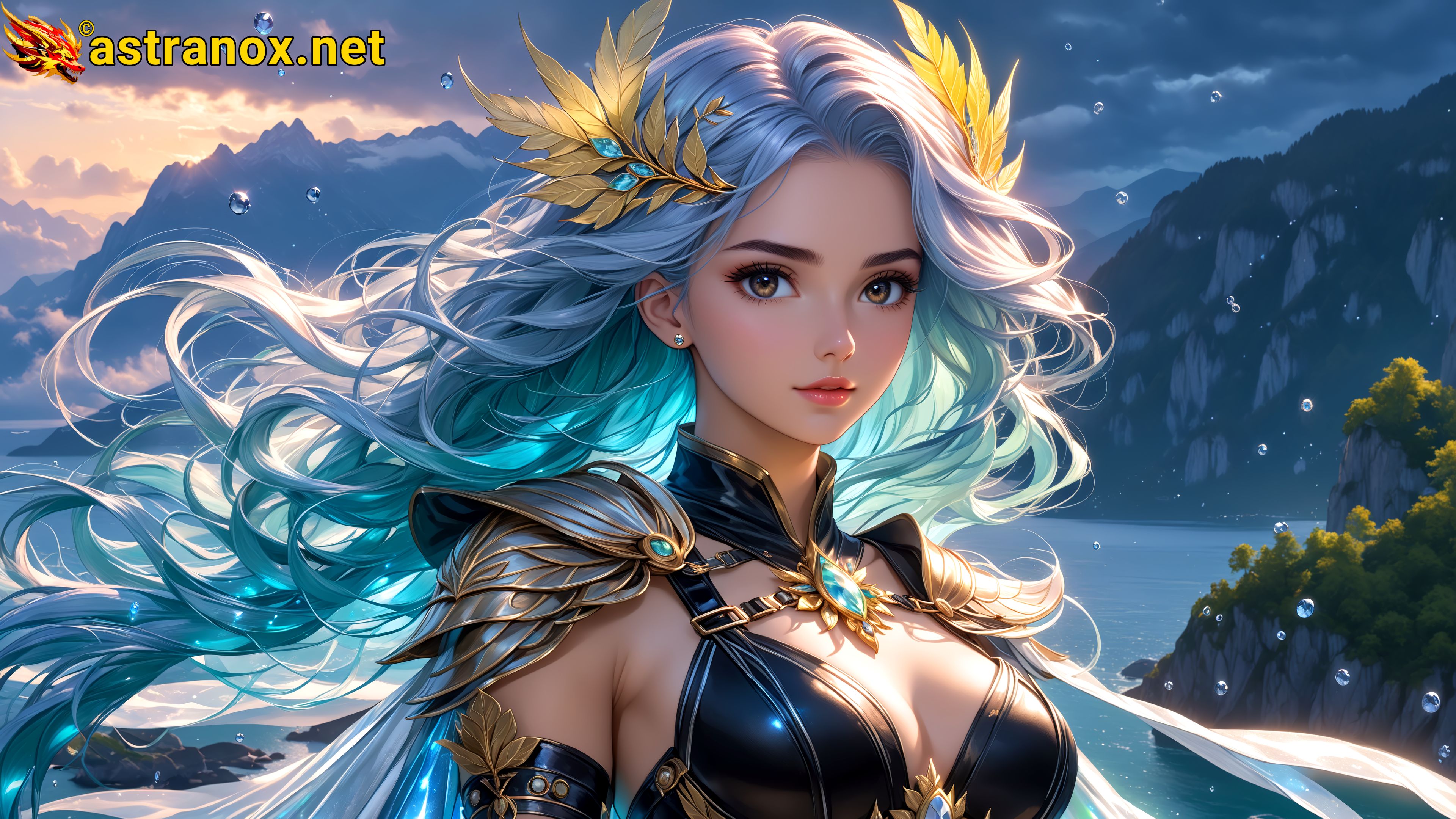 Amazing Young Female  at  - Download Free 4K Wallpaper Fantasy wallpaper with  Eyes and  Hair.