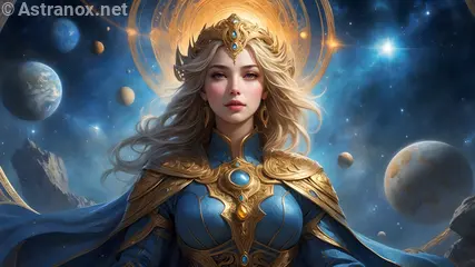 A close-up of a female mage standing amid arcane symbols at the Astral Observatory Cliff in this 4K wallpaper.