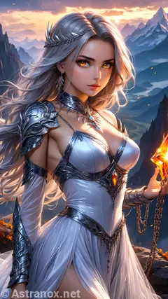 Female unknown wallpaper displays a pleasant view , she has unknown eyes and medium unknown hair - Free Fantasy Wallpaper - Astranox