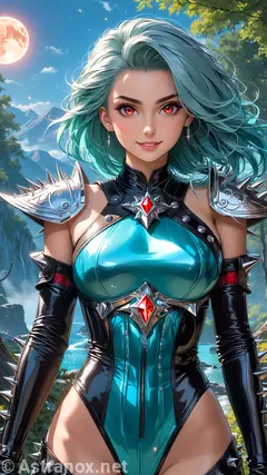 Female unknown wallpaper displays a pleasant view , she has unknown eyes and medium unknown hair - Free Fantasy Wallpaper - Astranox