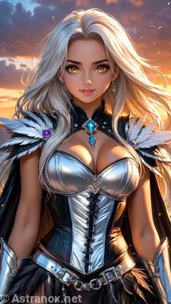 Female unknown wallpaper displays a pleasant view , she has unknown eyes and medium unknown hair - Free Fantasy Wallpaper - Astranox