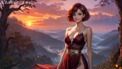 Female unknown wallpaper displays a pleasant view , she has unknown eyes and medium unknown hair - Free Fantasy Wallpaper - Astranox