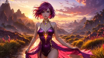 Female unknown wallpaper displays a pleasant view , she has unknown eyes and medium unknown hair - Free Fantasy Wallpaper - Astranox