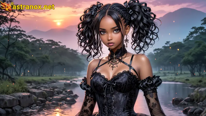 Amazing Young Female  at  - Download Free 4K Wallpaper Fantasy wallpaper with  Eyes and  Hair.