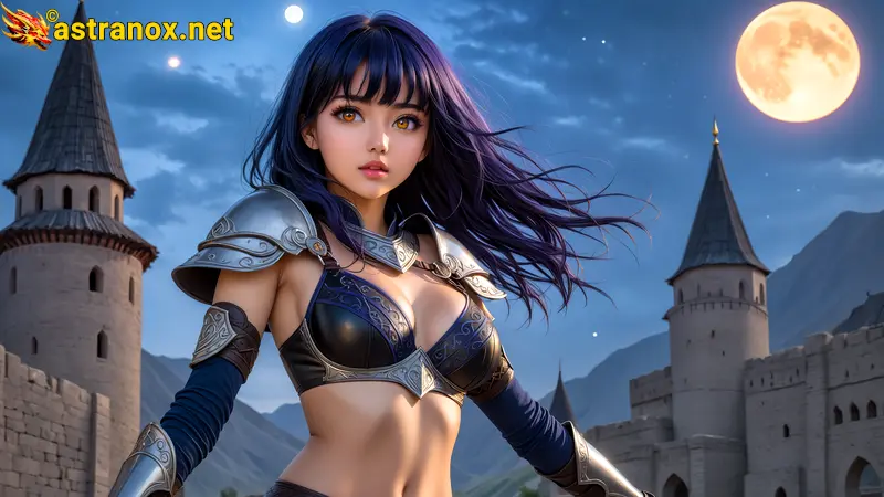 Amazing Young Female  at  - Download Free 4K Wallpaper Fantasy wallpaper with  Eyes and  Hair.