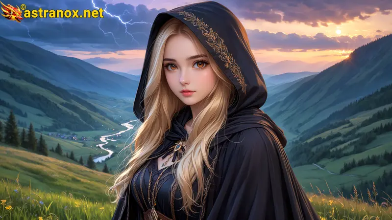 Amazing Young Female  at  - Download Free 4K Wallpaper Fantasy wallpaper with  Eyes and  Hair.