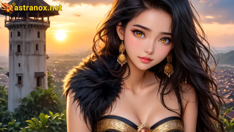 Amazing Young Female  at  - Download Free 4K Wallpaper Fantasy wallpaper with  Eyes and  Hair.