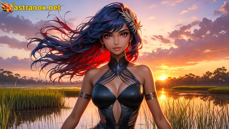 Amazing Young Female  at  - Download Free 4K Wallpaper Fantasy wallpaper with  Eyes and  Hair.