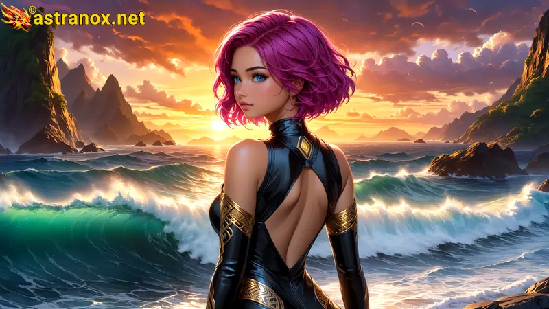 Amazing Young Female  at  - Download Free 4K Wallpaper Fantasy wallpaper with  Eyes and  Hair.