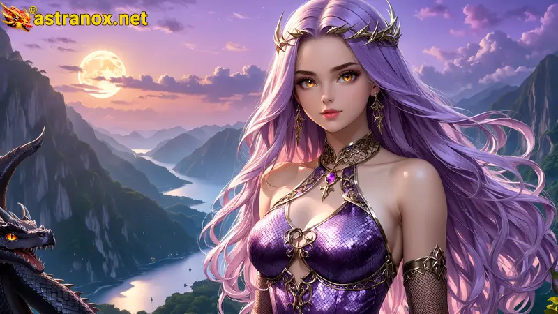 Amazing Young Female  at  - Download Free 4K Wallpaper Fantasy wallpaper with  Eyes and  Hair.