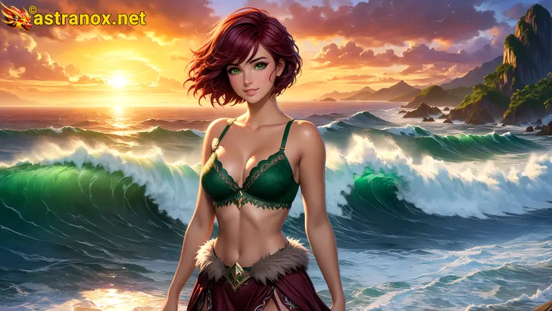 Amazing Young Female  at  - Download Free 4K Wallpaper Fantasy wallpaper with  Eyes and  Hair.