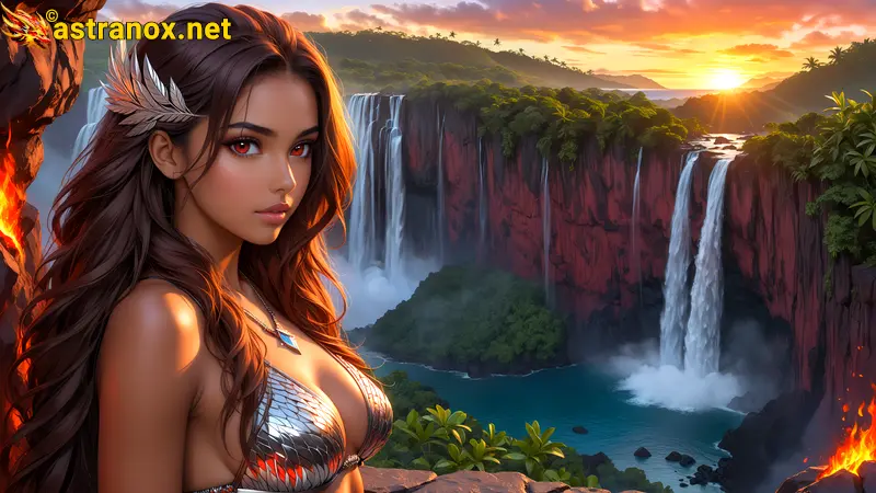 Amazing Young Female  at  - Download Free 4K Wallpaper Fantasy wallpaper with  Eyes and  Hair.