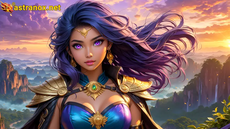 Amazing Young Female  at  - Download Free 4K Wallpaper Fantasy wallpaper with  Eyes and  Hair.