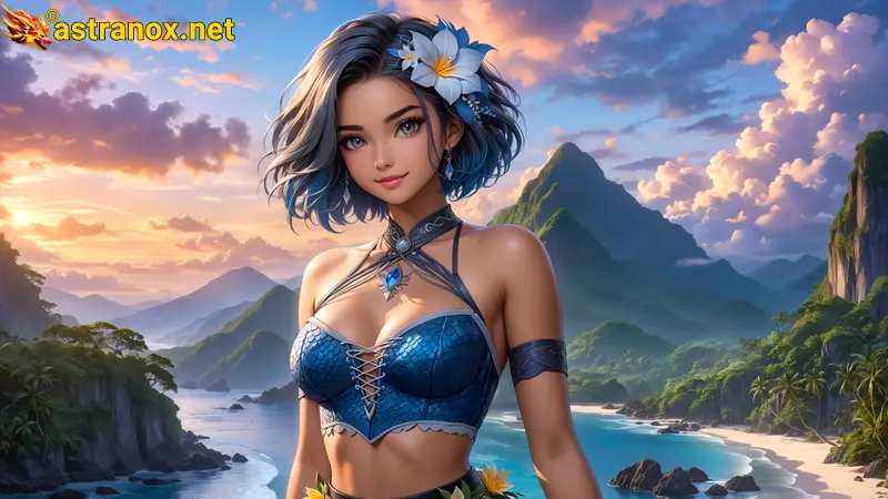 Amazing Young Female  at  - Download Free 4K Wallpaper Fantasy wallpaper with  Eyes and  Hair.