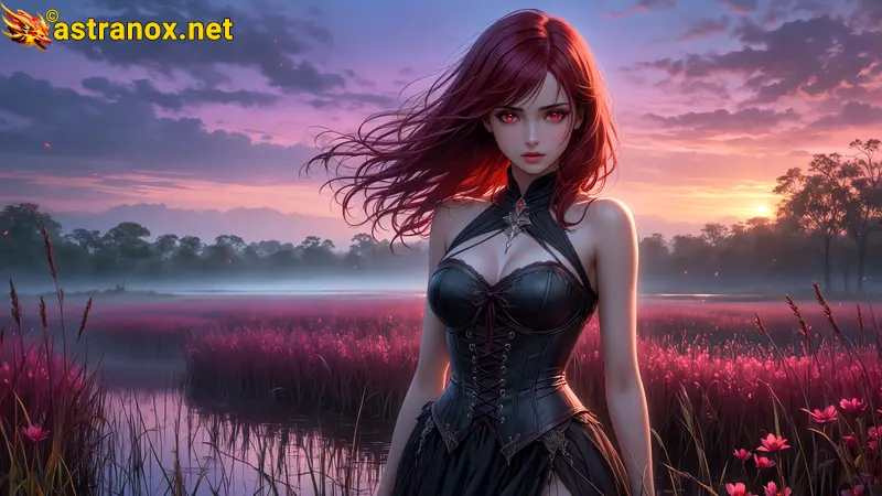 Amazing Young Female  at  - Download Free 4K Wallpaper Fantasy wallpaper with  Eyes and  Hair.