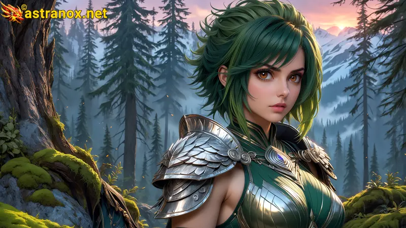 Amazing Young Female  at  - Download Free 4K Wallpaper Fantasy wallpaper with  Eyes and  Hair.