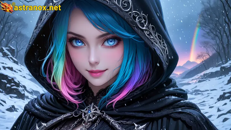 Amazing Young Female  at  - Download Free 4K Wallpaper Fantasy wallpaper with  Eyes and  Hair.