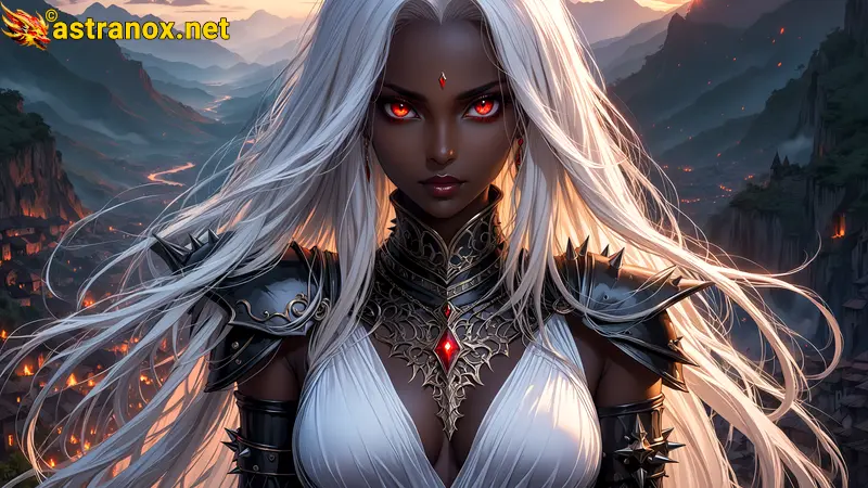 Amazing Young Female  at  - Download Free 4K Wallpaper Fantasy wallpaper with  Eyes and  Hair.