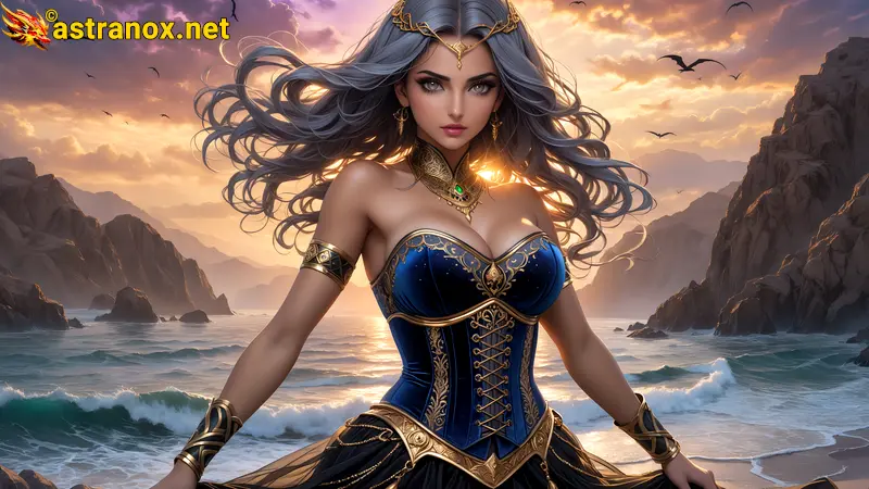 Amazing Young Female  at  - Download Free 4K Wallpaper Fantasy wallpaper with  Eyes and  Hair.