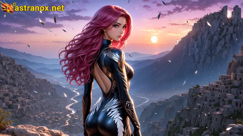 Amazing Young Female  at  - Download Free 4K Wallpaper Fantasy wallpaper with  Eyes and  Hair.