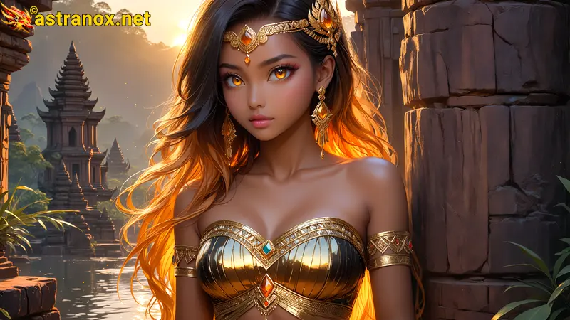 Amazing Young Female  at  - Download Free 4K Wallpaper Fantasy wallpaper with  Eyes and  Hair.