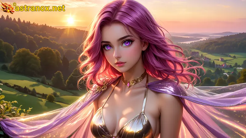 Amazing Young Female  at  - Download Free 4K Wallpaper Fantasy wallpaper with  Eyes and  Hair.