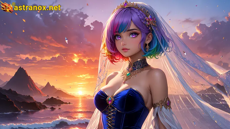 Amazing Young Female  at  - Download Free 4K Wallpaper Fantasy wallpaper with  Eyes and  Hair.