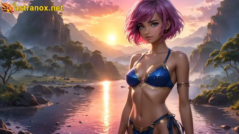 Amazing Young Female  at  - Download Free 4K Wallpaper Fantasy wallpaper with  Eyes and  Hair.