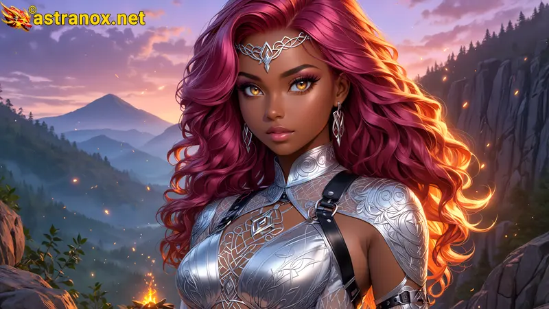 Amazing Young Female  at  - Download Free 4K Wallpaper Fantasy wallpaper with  Eyes and  Hair.