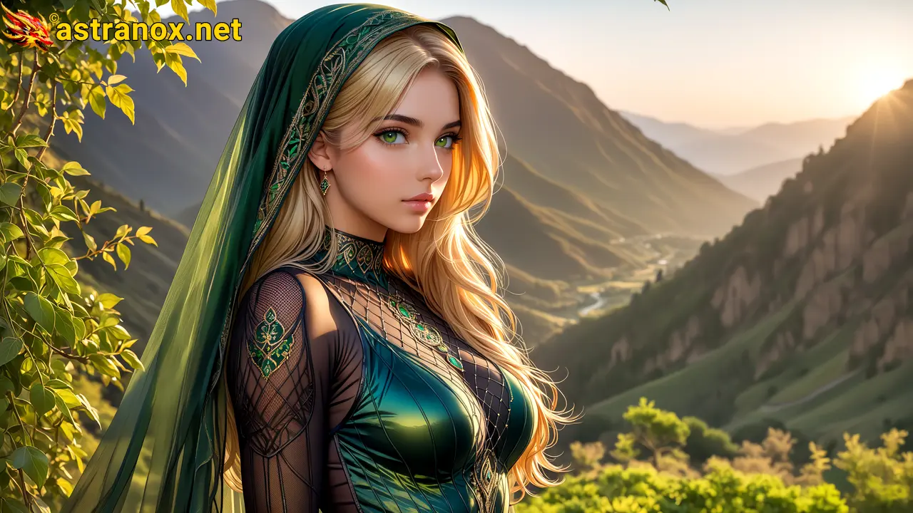 Amazing Young Female  at  - Download Free 4K Wallpaper Fantasy wallpaper with  Eyes and  Hair.