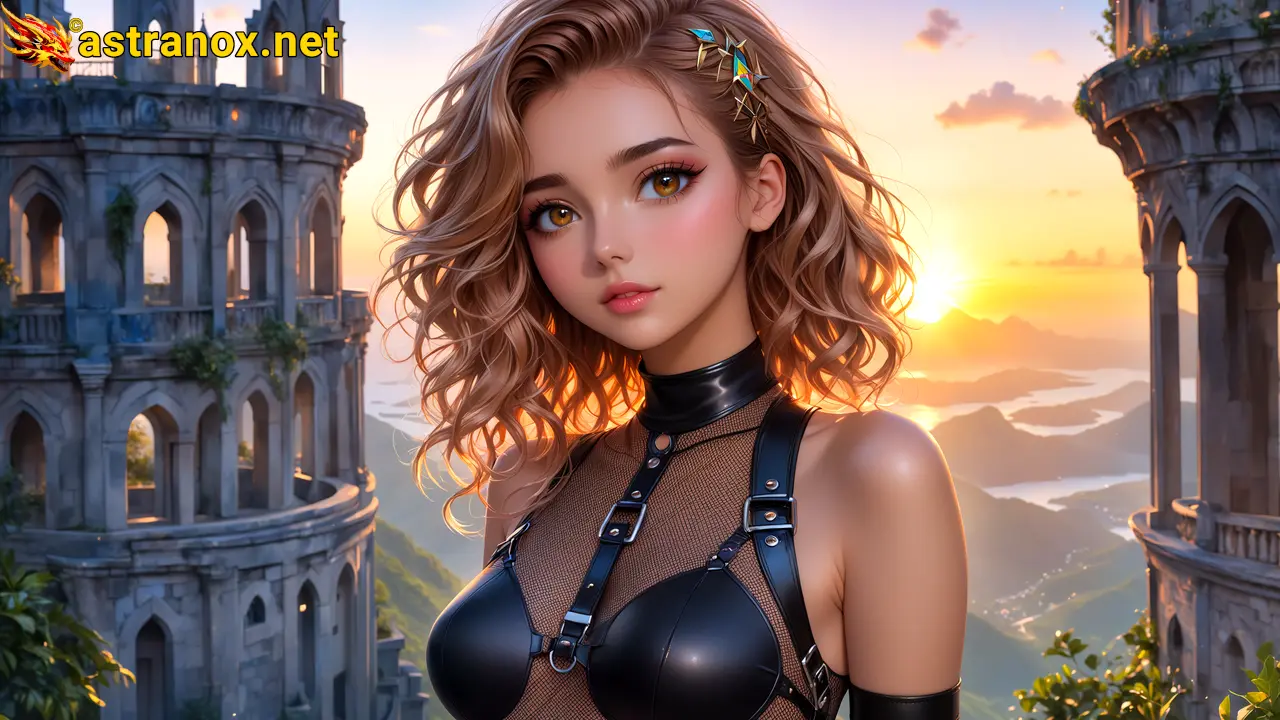 Amazing Young Female  at  - Download Free 4K Wallpaper Fantasy wallpaper with  Eyes and  Hair.