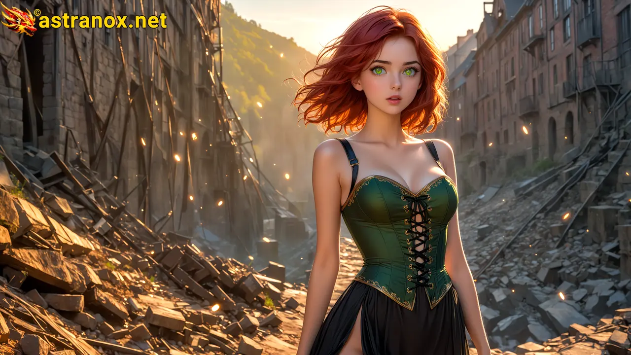 Amazing Young Female  at  - Download Free 4K Wallpaper Fantasy wallpaper with  Eyes and  Hair.