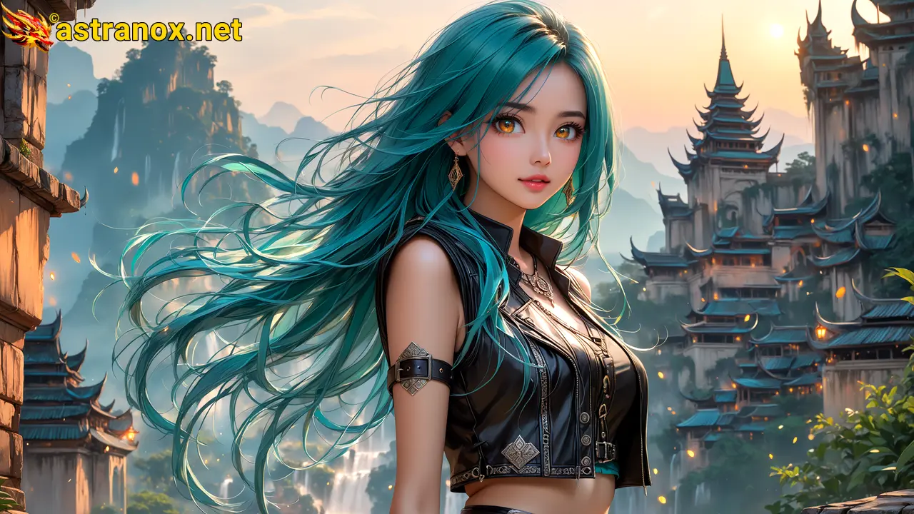 Amazing Young Female  at  - Download Free 4K Wallpaper Fantasy wallpaper with  Eyes and  Hair.