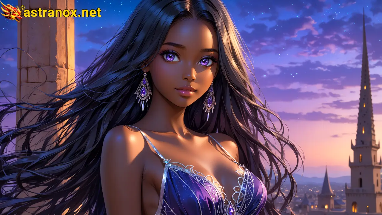 Amazing Young Female  at  - Download Free 4K Wallpaper Fantasy wallpaper with  Eyes and  Hair.