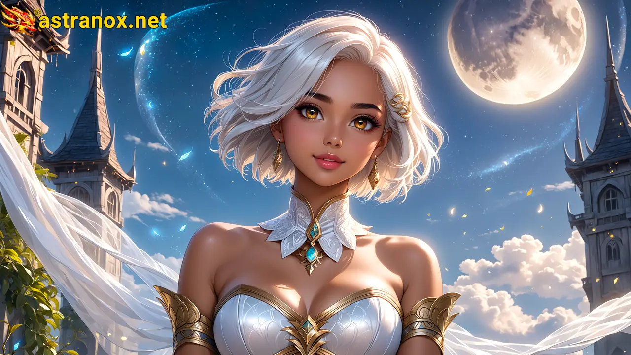 Amazing Young Female  at  - Download Free 4K Wallpaper Fantasy wallpaper with  Eyes and  Hair.