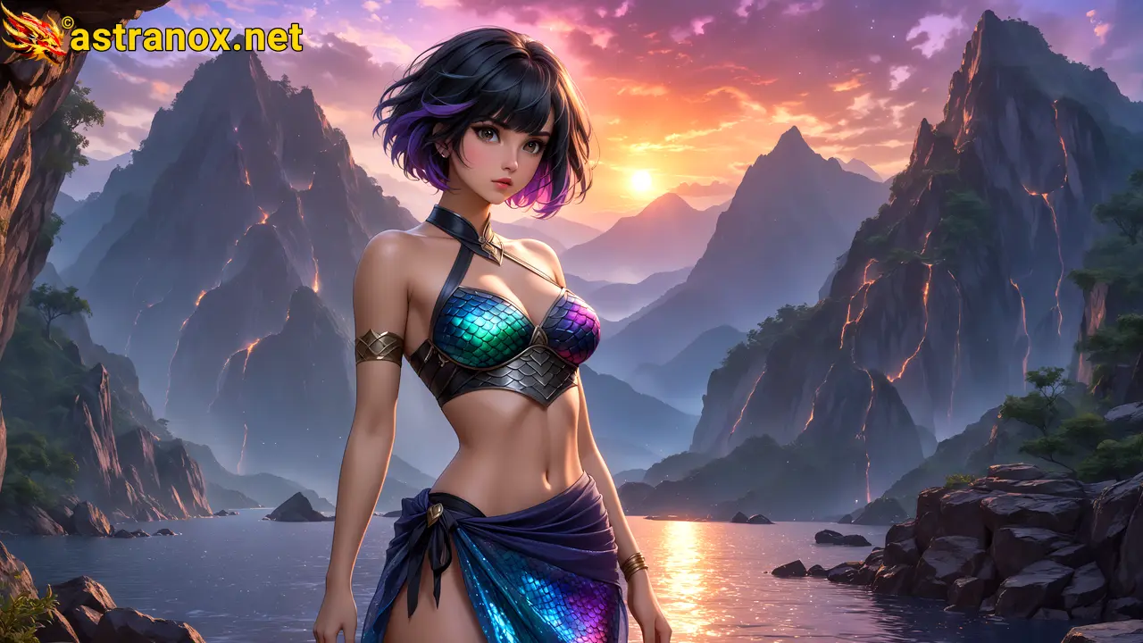 Amazing Young Female  at  - Download Free 4K Wallpaper Fantasy wallpaper with  Eyes and  Hair.