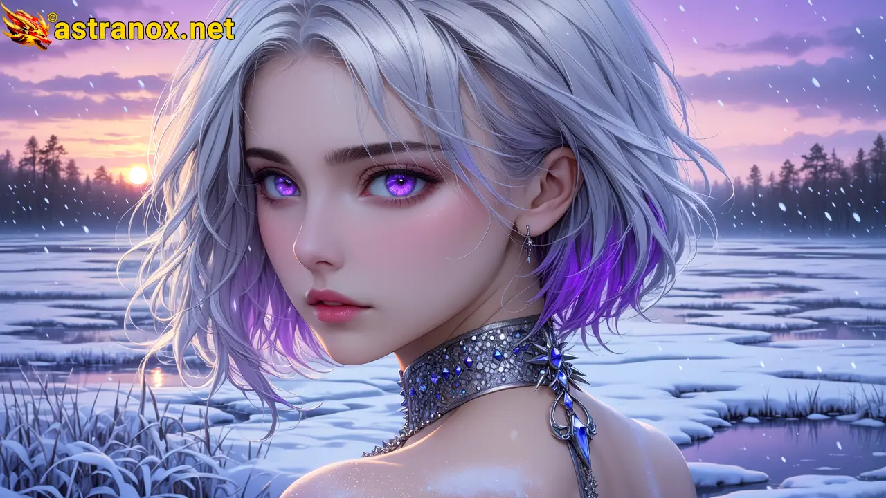 Amazing Young Female  at  - Download Free 4K Wallpaper Fantasy wallpaper with  Eyes and  Hair.