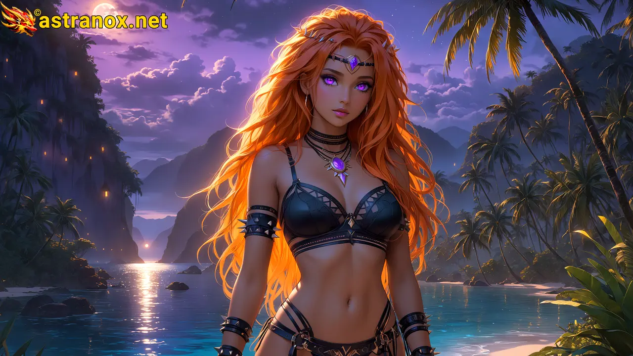 Amazing Young Female  at  - Download Free 4K Wallpaper Fantasy wallpaper with  Eyes and  Hair.