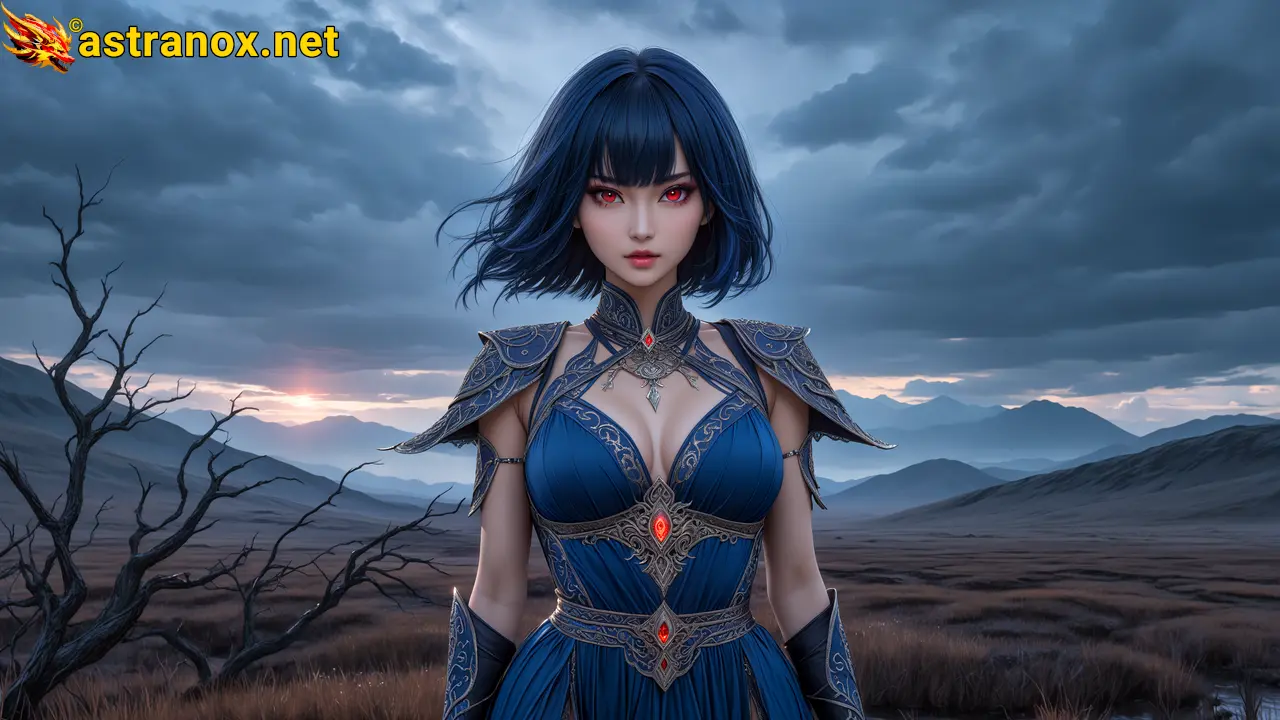 Amazing Young Female  at  - Download Free 4K Wallpaper Fantasy wallpaper with  Eyes and  Hair.