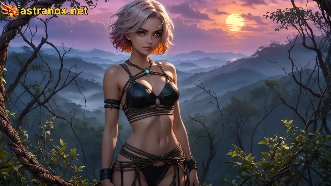 Amazing Young Female  at  - Download Free 4K Wallpaper Fantasy wallpaper with  Eyes and  Hair.