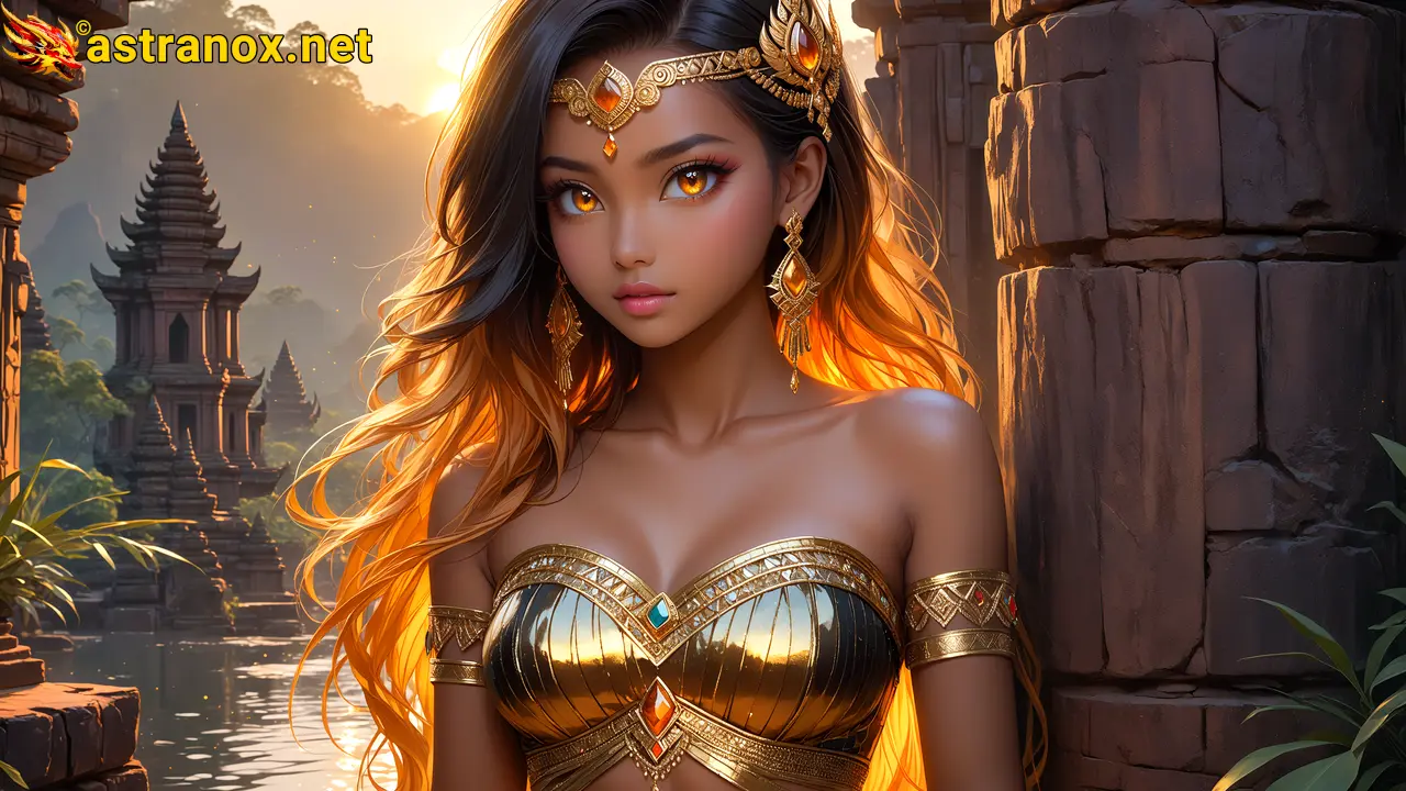 Amazing Young Female  at  - Download Free 4K Wallpaper Fantasy wallpaper with  Eyes and  Hair.