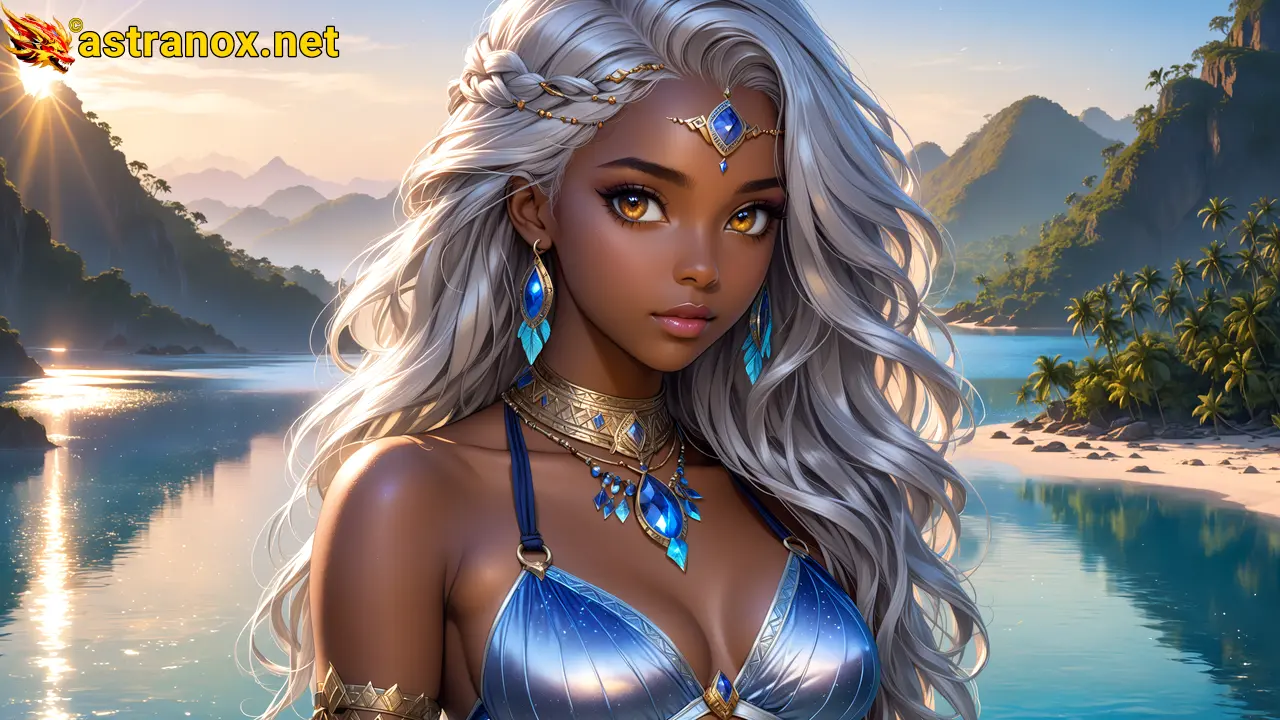 Amazing Young Female  at  - Download Free 4K Wallpaper Fantasy wallpaper with  Eyes and  Hair.