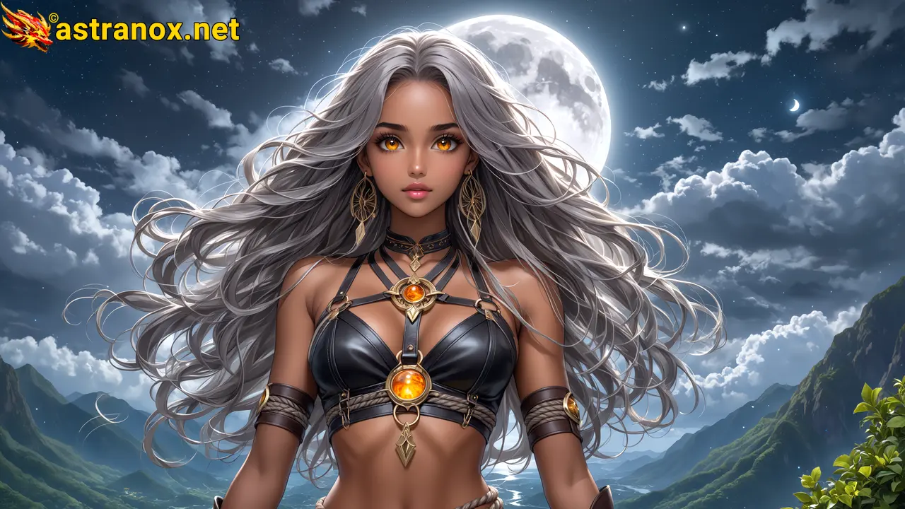 Amazing Young Female  at  - Download Free 4K Wallpaper Fantasy wallpaper with  Eyes and  Hair.