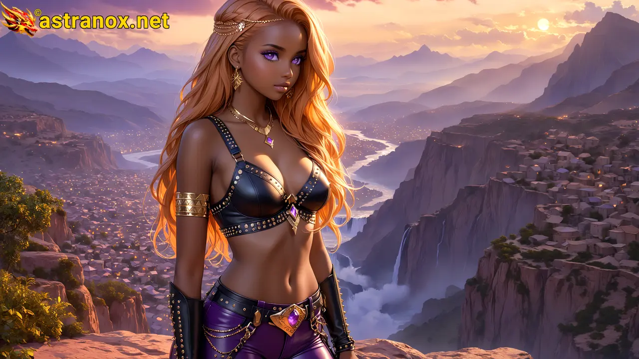 Amazing Young Female  at  - Download Free 4K Wallpaper Fantasy wallpaper with  Eyes and  Hair.