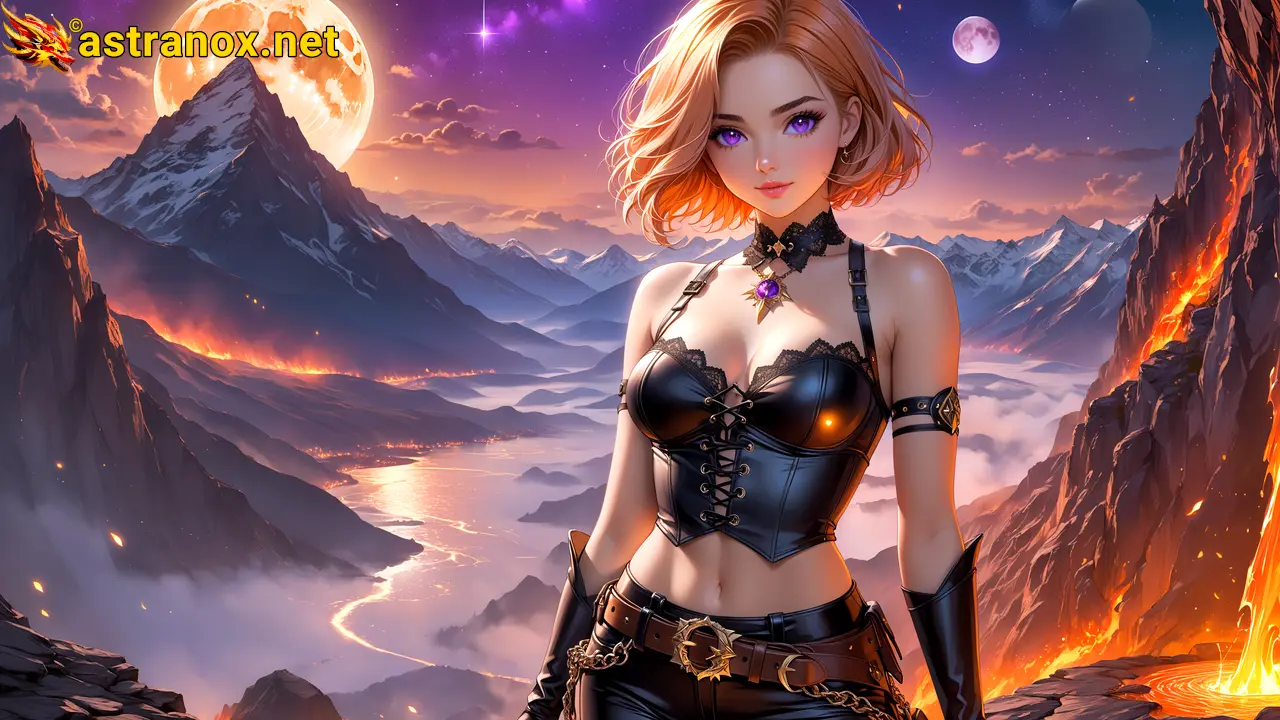 Amazing Young Female  at  - Download Free 4K Wallpaper Fantasy wallpaper with  Eyes and  Hair.