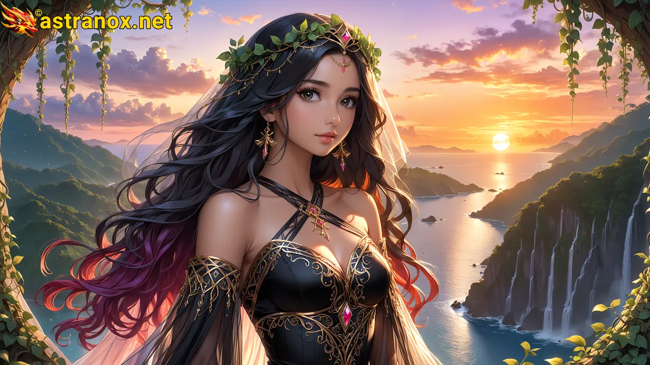 Amazing Young Female  at  - Download Free 4K Wallpaper Fantasy wallpaper with  Eyes and  Hair.