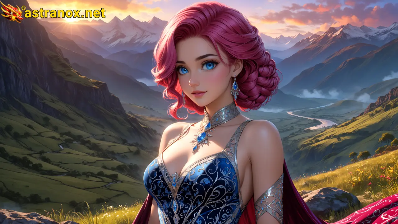 Amazing Young Female  at  - Download Free 4K Wallpaper Fantasy wallpaper with  Eyes and  Hair.